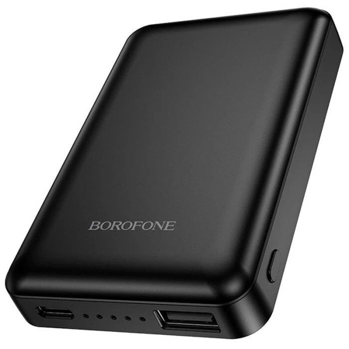 Power Bank BOROFONE BJ82 Dawn Magnetic 5000mAh з магнітною бездротовою зарядкою 5W, чорний