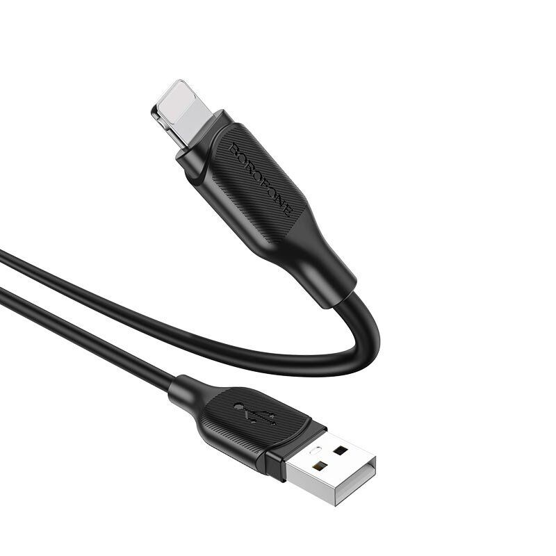 USB кабель BOROFONE BX42 charging data USB - LIGHTNING, ЧОРНИЙ