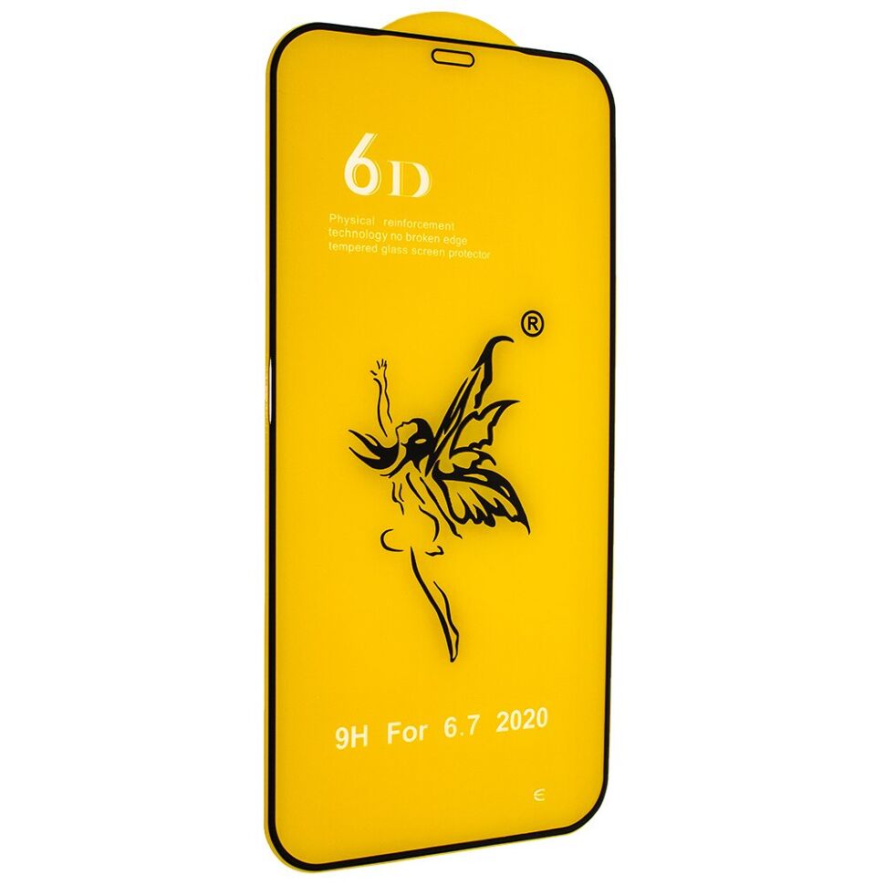 Захисне скло 6D PREMIUM APPLE IPHONE 12 PRO MAX 6,7" ЧОРНИЙ