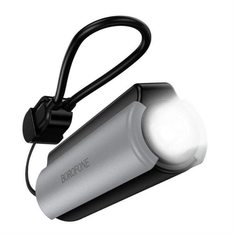 Power Bank Borofone BJ87 ліхтарик 5000mah, чорно-сірий