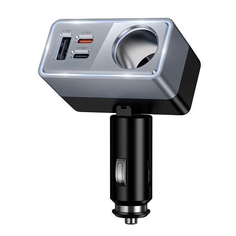 АЗУ HOCO Z65A PD45W (1 разъем прикуривателя/2Type-C/1USB) (11pc) (черный)