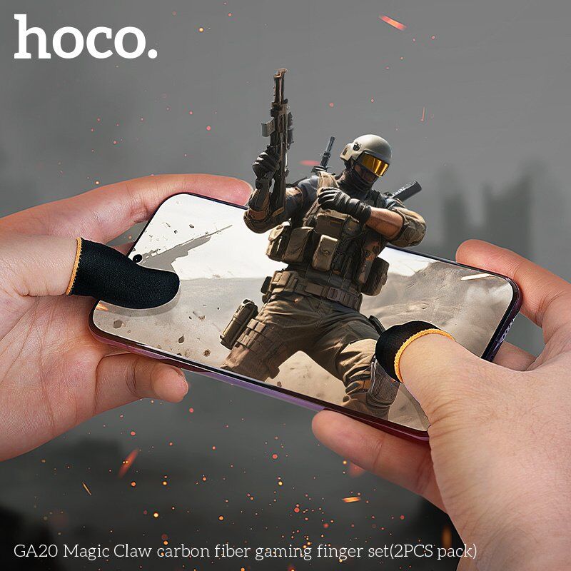 Ігрові напальчники HOCO GA20 Magic Claw carbon fiber, 2 шт.