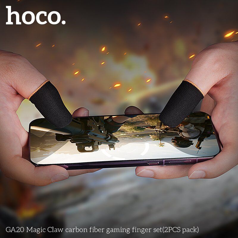 Ігрові напальчники HOCO GA20 Magic Claw carbon fiber, 2 шт.