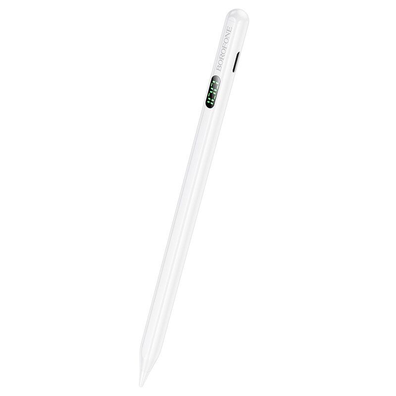 Стилус для планшета BOROFONE BG101 Active Capacitive Pen з цифровим дисплеєм, білий