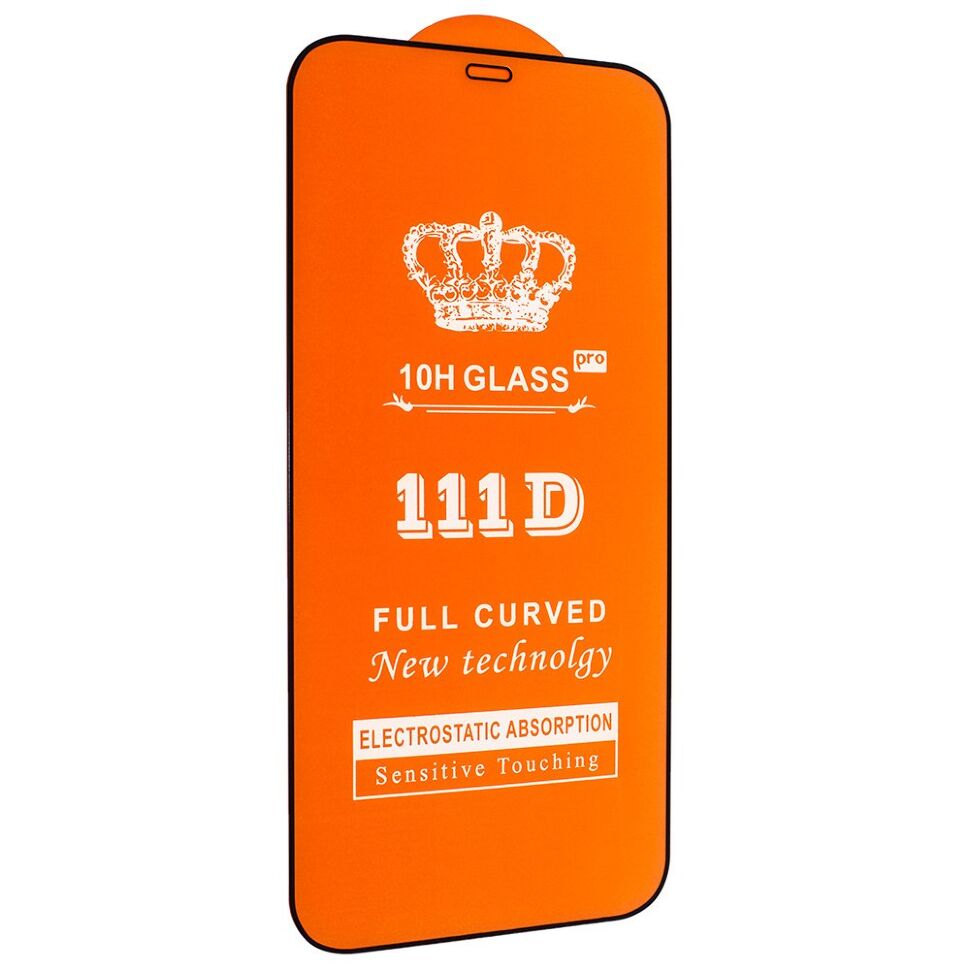 Скло 11D 9H i-flexi FULL GLUE APPLE IPHONE 12 PRO MAX 6,7" ЧОРНИЙ КУЛЕК