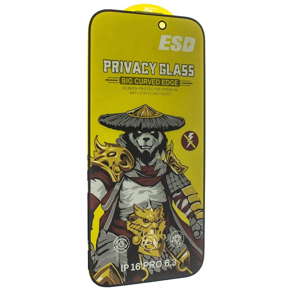 Захисне скло PRIVACY NEW ESD APPLE iPhone 16 PRO | iPhone 17 6.3"