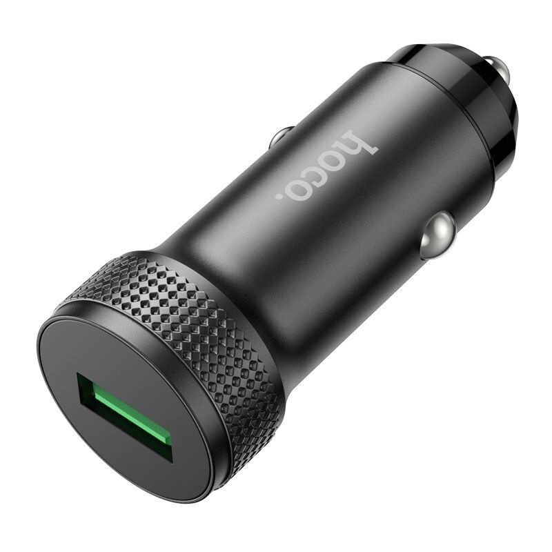 Автомобільний зарядний пристрій HOCO Z49A USB QC 3.0, чорний