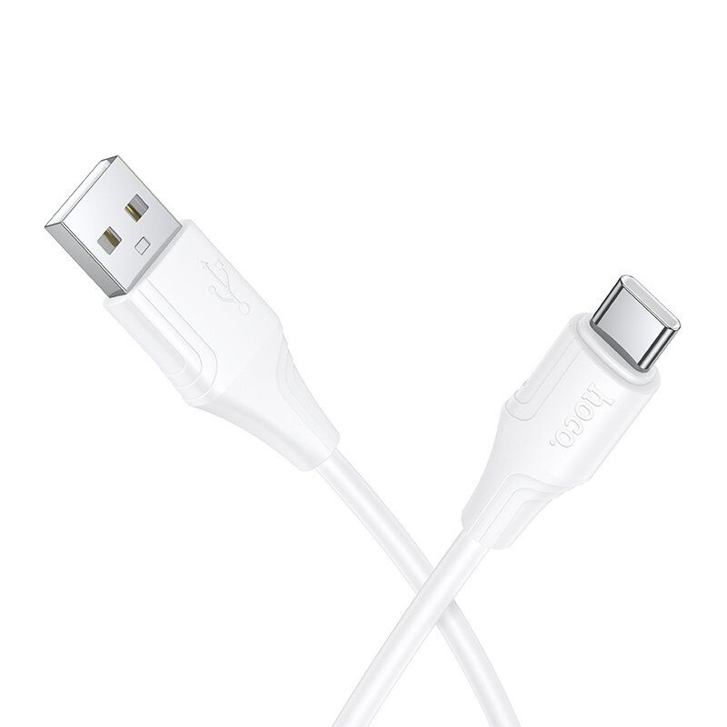 USB кабель HOCO X124 Silicone USB - Type-C, білий