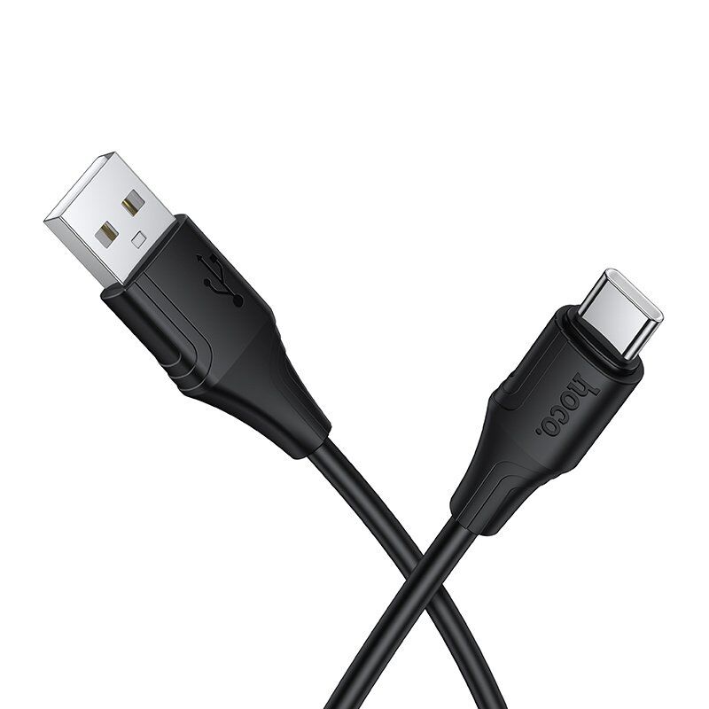 USB кабель HOCO X124 Silicone USB - Type-C, чорний