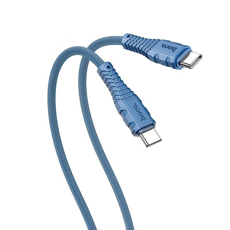 USB-C кабель HOCO X67 60W Type-C - Type-C 1метр, синій