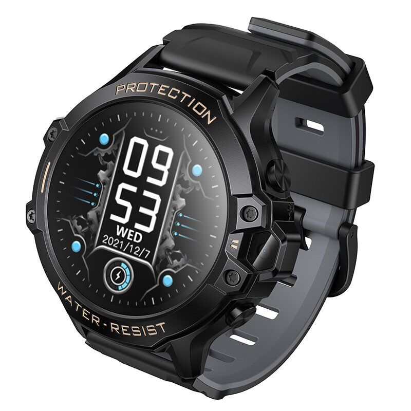 Дитячі смарт-годинники HOCO Y107 4G з дзвінками, GPS/Wi-Fi/LBS, SOS, чорно-чорні
