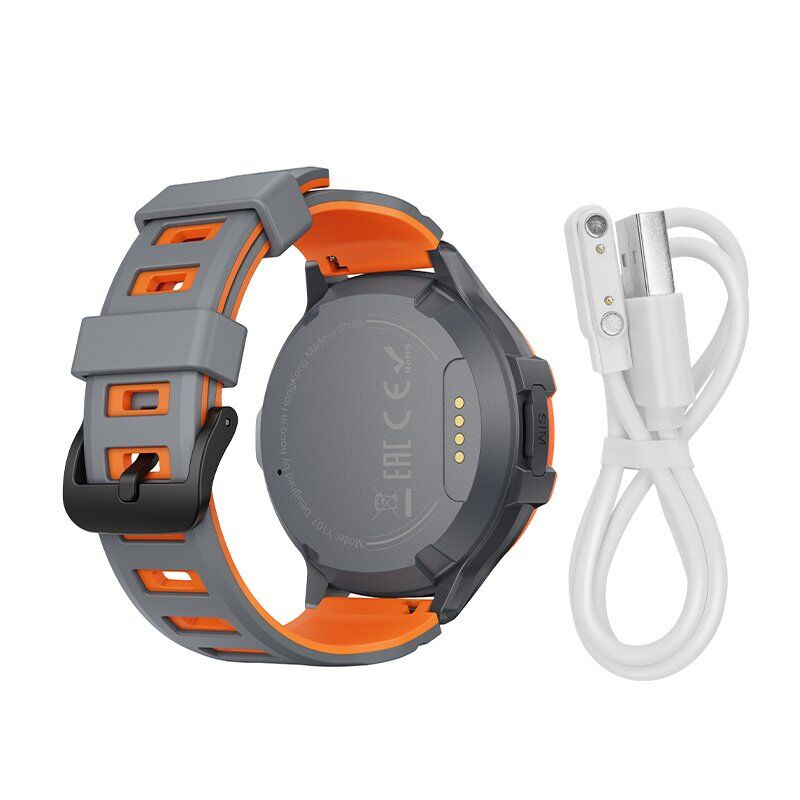 Дитячі смарт-годинники HOCO Y107 4G з дзвінками, GPS/Wi-Fi/LBS, SOS, чорно-чорні