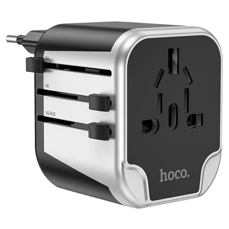 Універсальний мережевий адаптер AC5 Level Dual Port з 2 USB, чорний