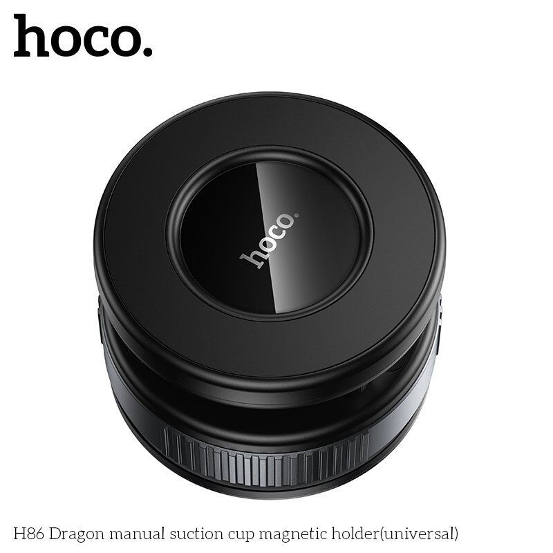 Автомобільний магнітний тримач HOCO H86 Dragon з вакуумною присоскою, чорний