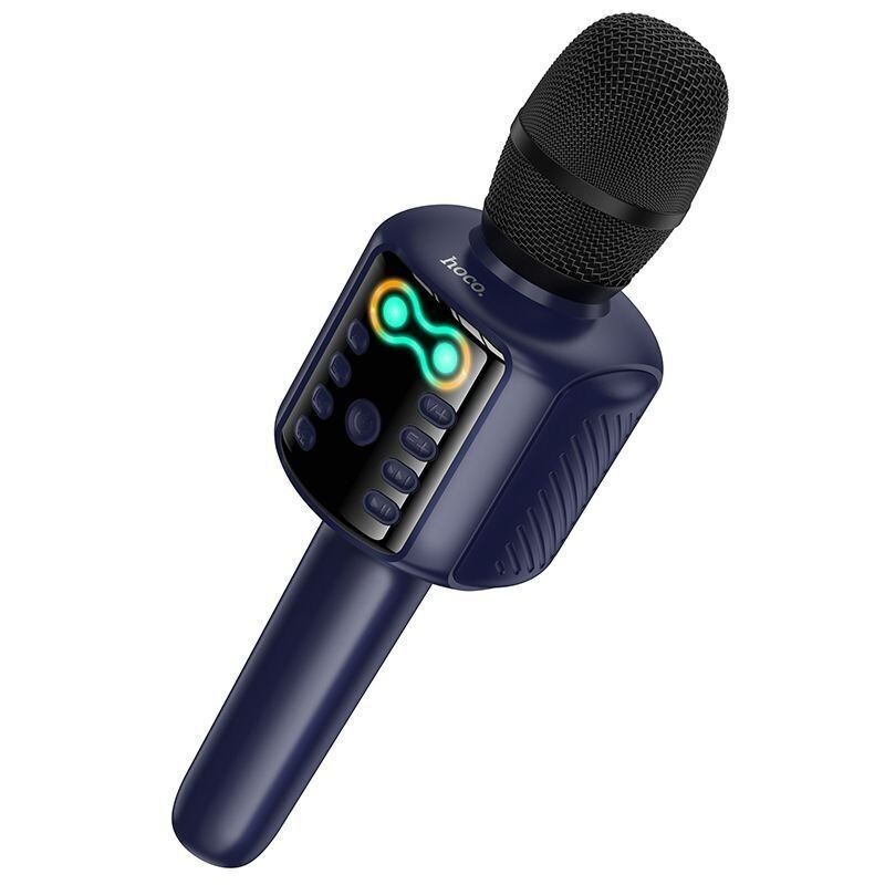 Мікрофон караоке HOCO L24 "Shine", blue