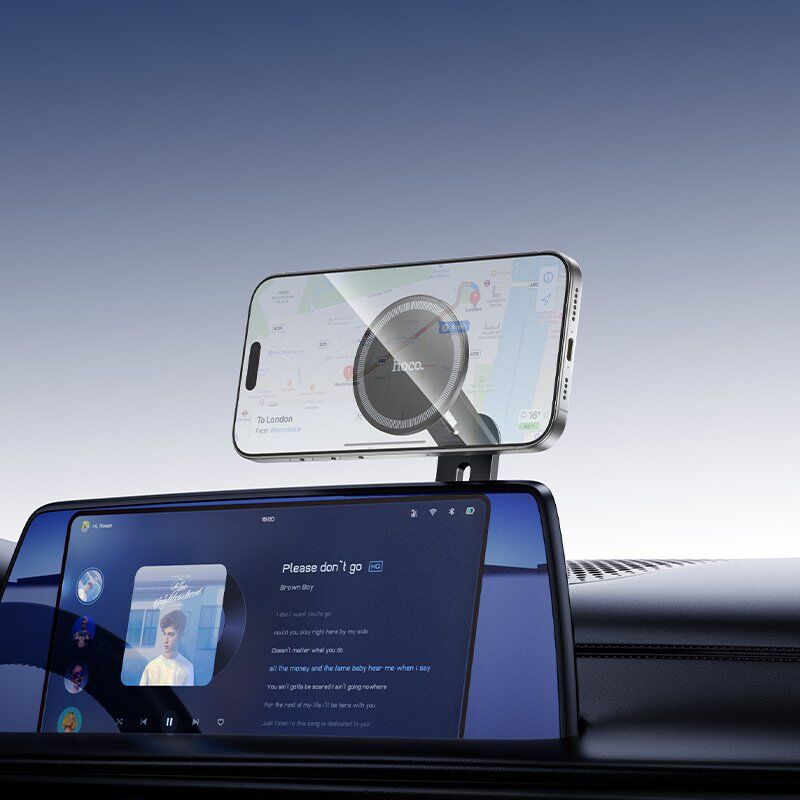Автомобільний магнітний тримач HOCO H93 для дисплея автомобіля (Stable Magnetic Case Screen Holder)