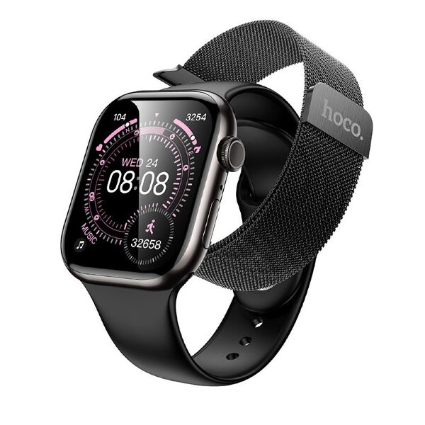 Смарт-годинник HOCO Y42 Smart Sports Watch Call Version із двома ремінцями, Black