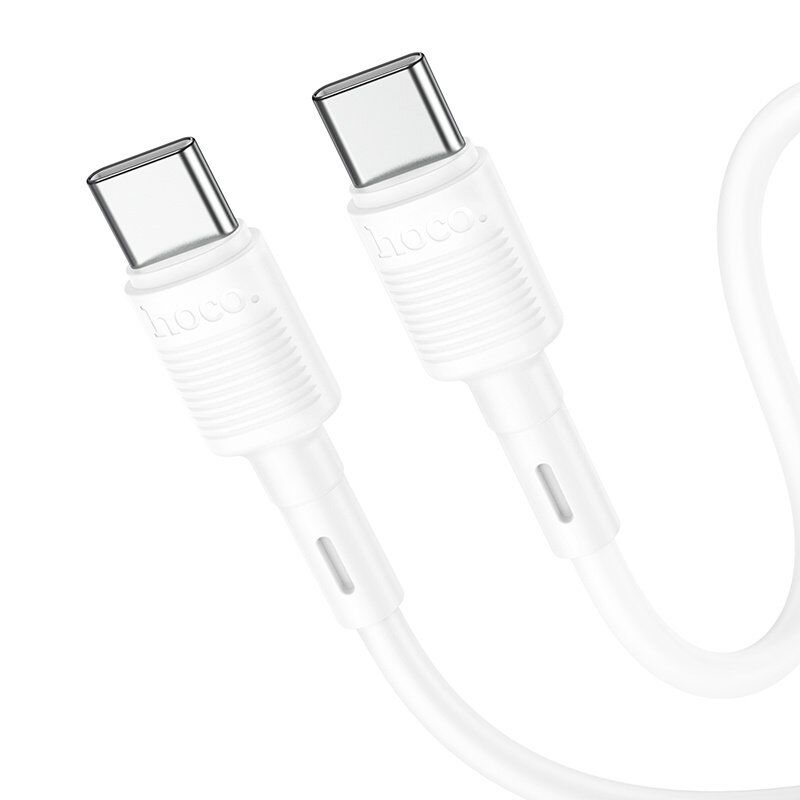 USB-C кабель HOCO X83 60W Type-C - Type-C 1 MЕТР, белый