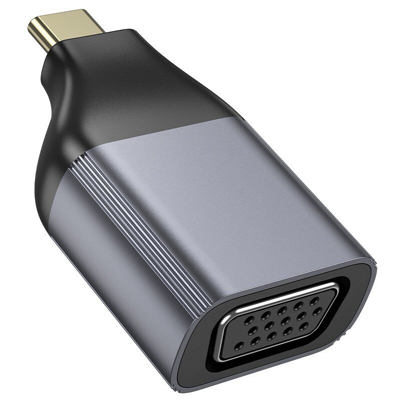 Перехідник HOCO UA34 Type-C - VGA, сірий