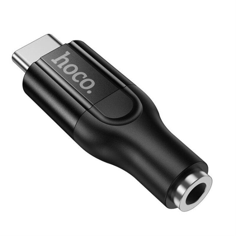 Аудіоадаптер HOCO UPA35 Type-C → 3,5 мм AUX з DAC, чорний