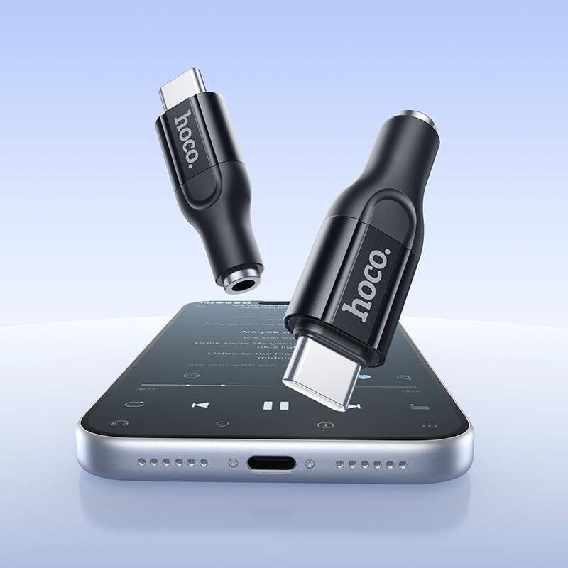 Аудіоадаптер HOCO UPA35 Type-C → 3,5 мм AUX з DAC, чорний
