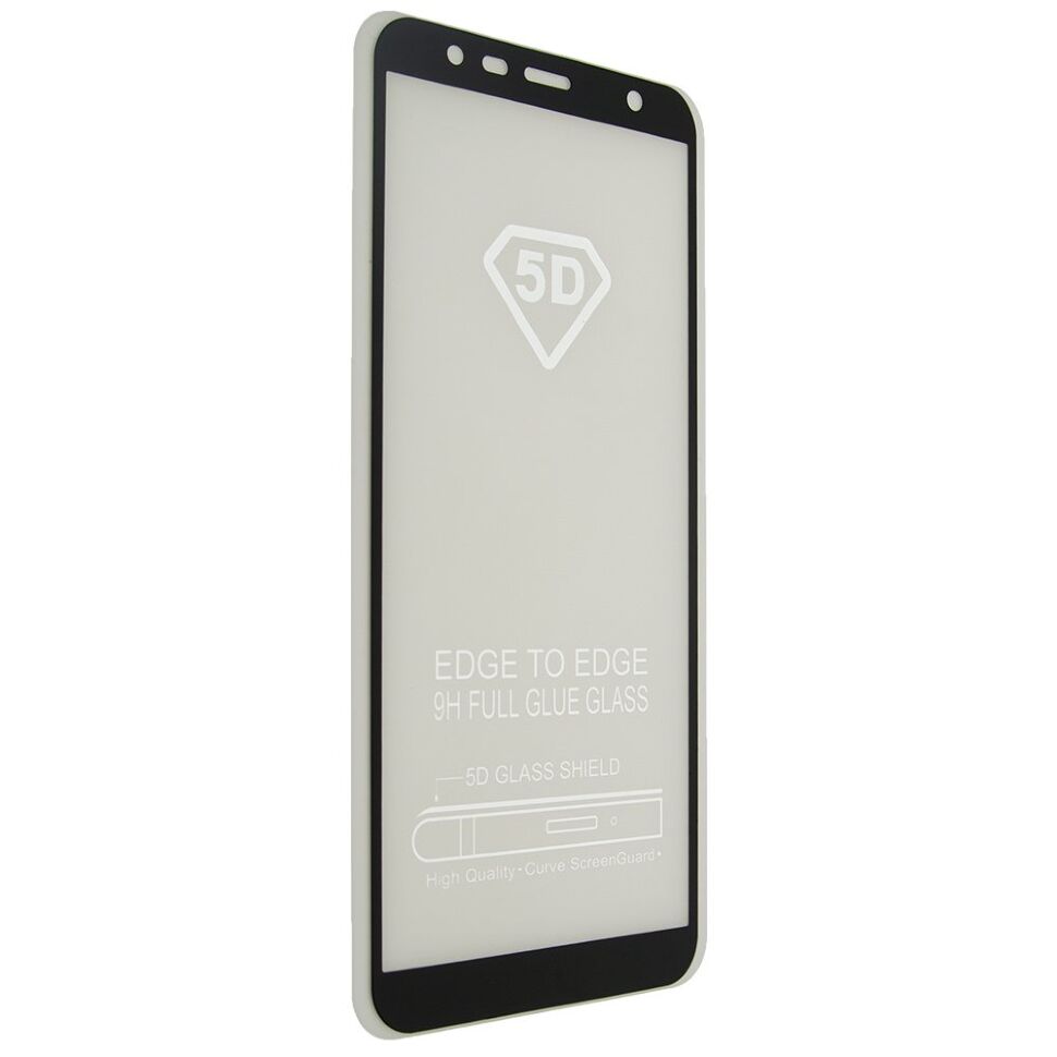 Скло 5D FULL GLUE TRIPLEX SAMSUNG J415 Galaxy J4+ 2018 ЧОРНИЙ тех. пак.