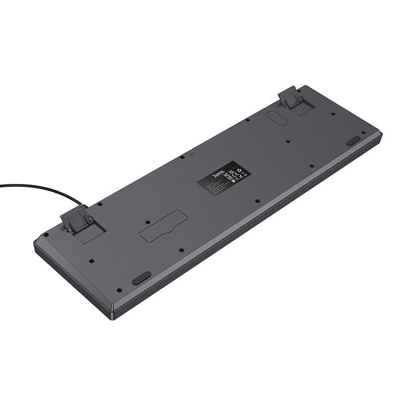 Клавіатура HOCO GM61 дротова USB для ПК та ноутбука, сіра