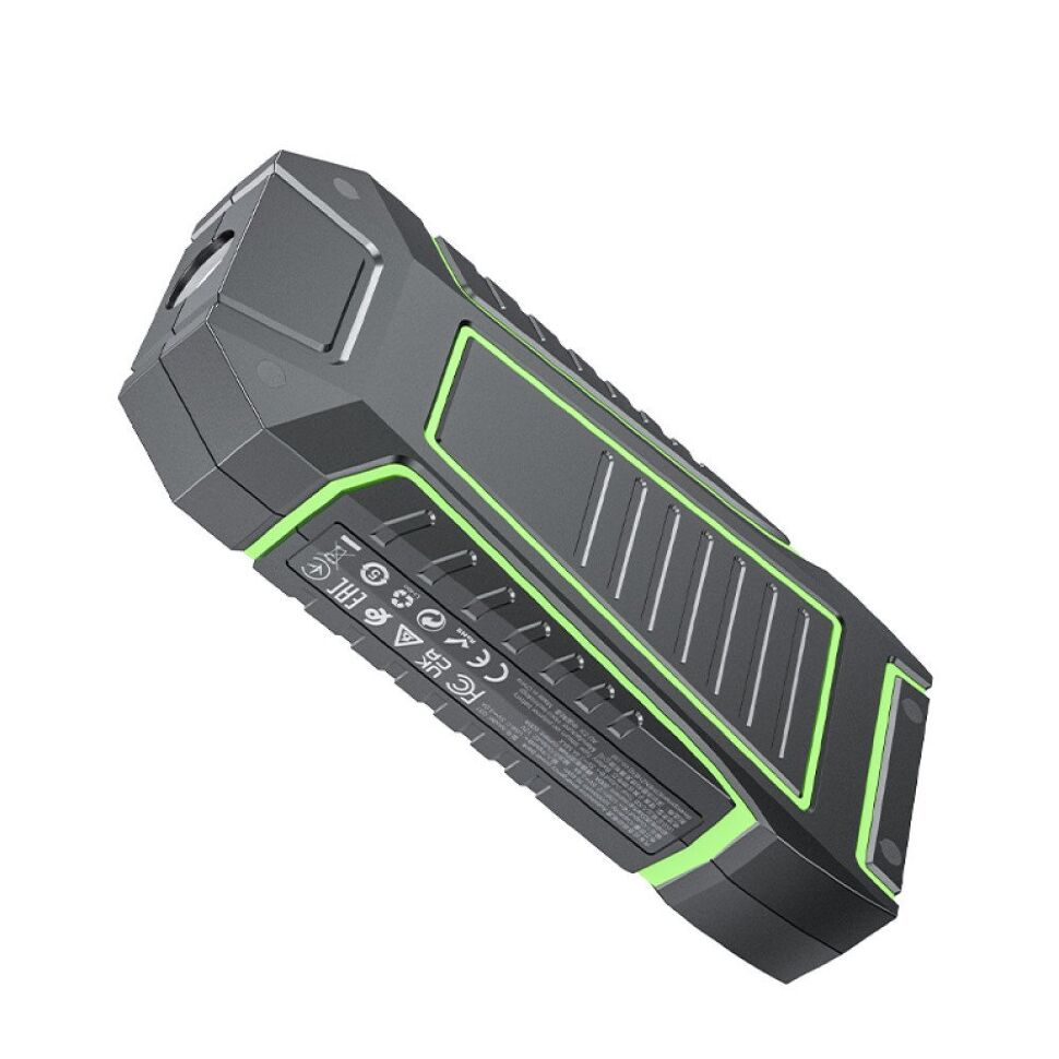 Пуско-зарядний пристрій HOCO QS1 Spring 3в1 з power bank 10000 mAh та ліхтариком, чорний