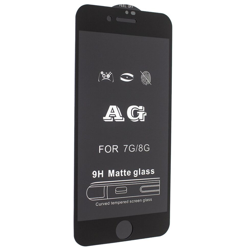 Скло матове 11D 9H i-flexi FULL GLUE APPLE IPHONE 7 | 8 в упаковці ЧОРНИЙ