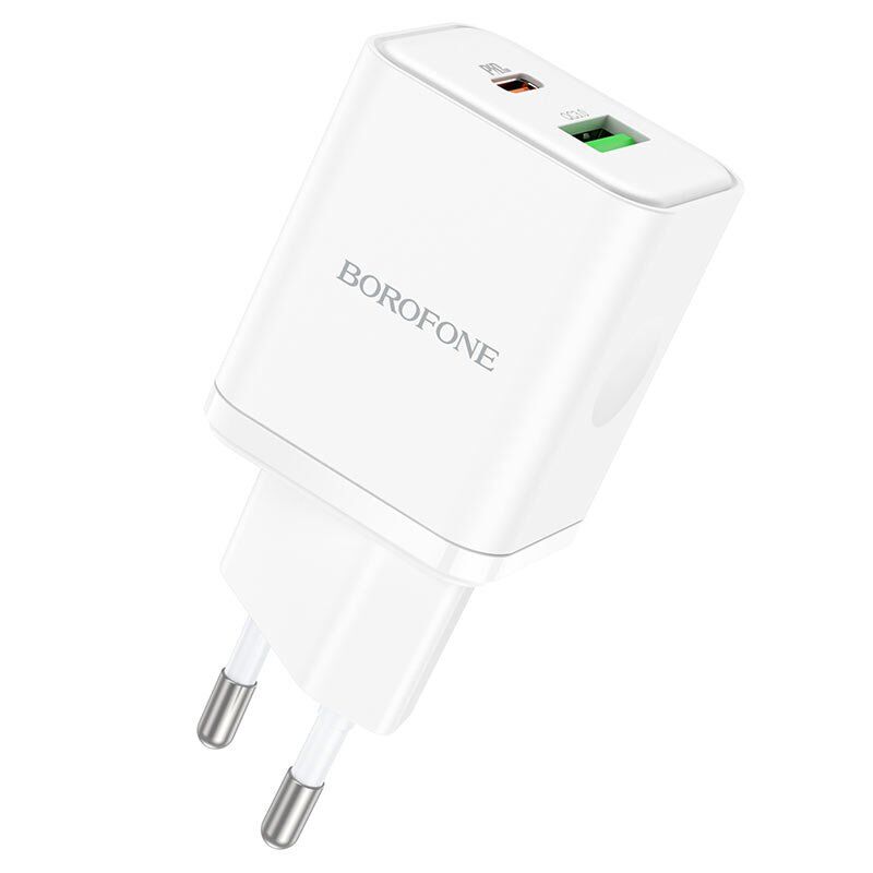 Мережевий зарядний пристрій BOROFONE BN7 PD20W+QC3.0 charger(EU)