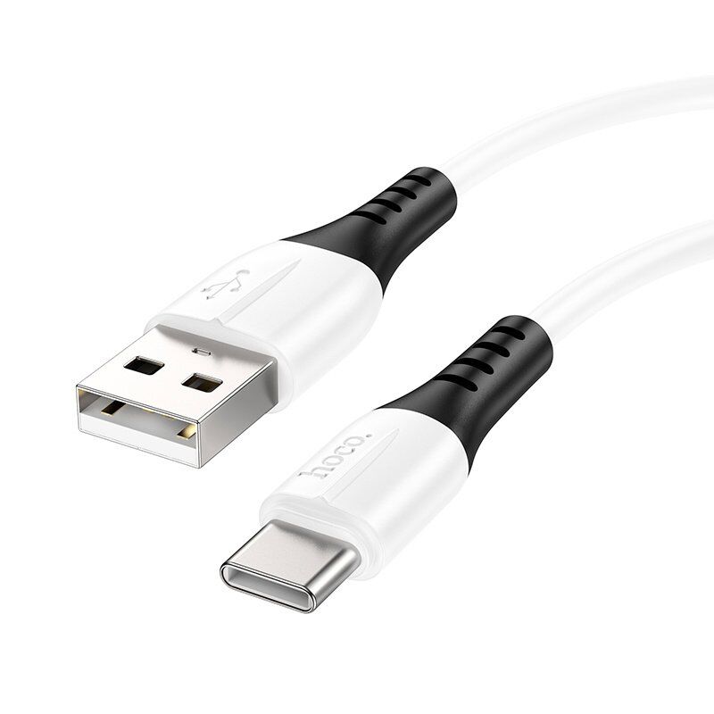 USB кабель HOCO X82 USB - Type-C SILICONE 3A, 1 метр, білий