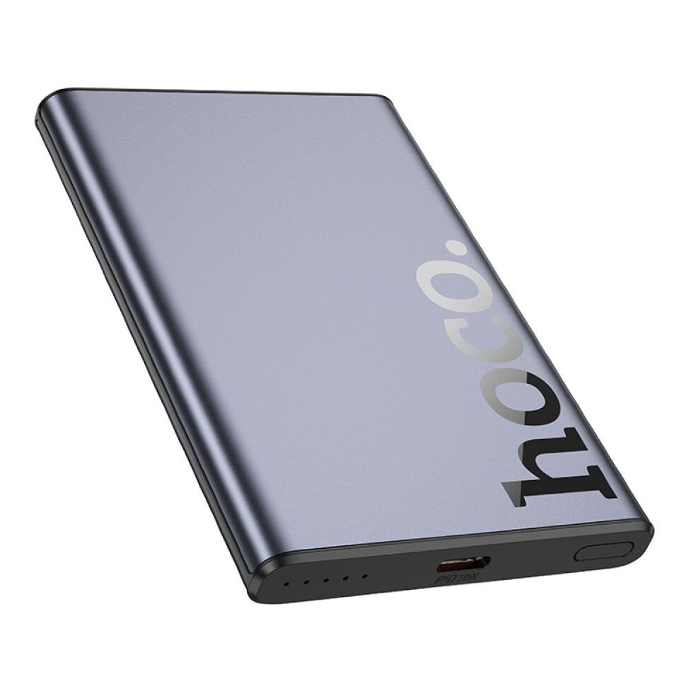 Power Bank HOCO Q32 Bird PD20W Magnetic 5000mAh з бездротовою зарядкою 15W, чорний