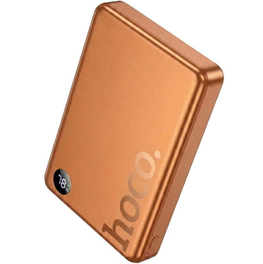 Power Bank HOCO Q34 Clever PD20W Magnetic 10000mAh з бездротовою зарядкою 15W, помаранчевий