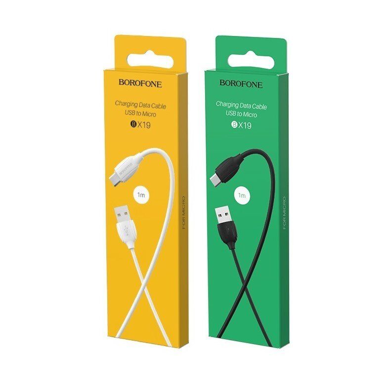 USB кабель BOROFONE BX19 Benefit charging data USB - micro USB, чорний