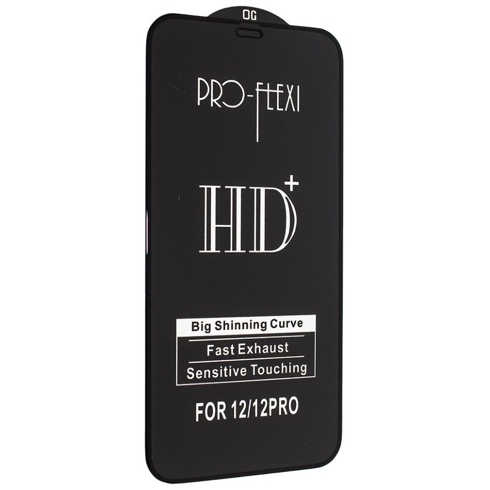 Захисне скло PRO-FLEXI HD+ APPLE IPHONE 12 PRO 6,1" ЧОРНИЙ