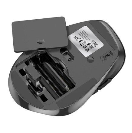 Мишка бездротова HOCO GM24 Mystic six-button dual-mode, ЧОРНИЙ