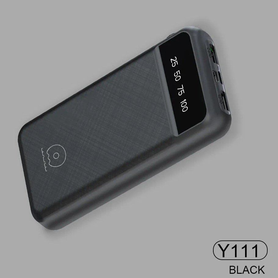Power Bank WUW Y111 20000 mAh 2USB 2.1A ЧОРНИЙ (80)