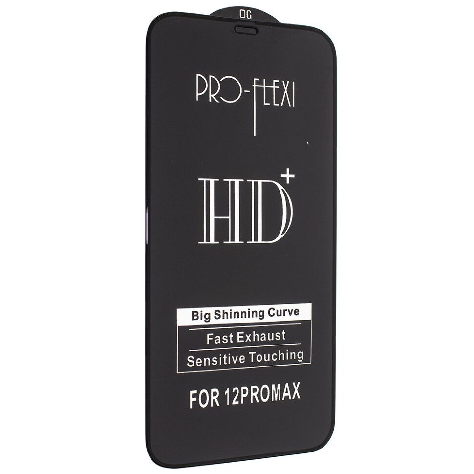 Захисне скло PRO-FLEXI HD+ APPLE IPHONE 12 PRO MAX 6,7" ЧОРНИЙ