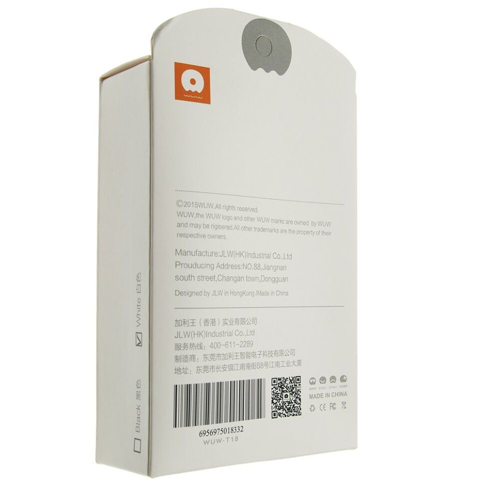 Мережевий зарядний пристрій WUW T18 1000 mA + USB-Micro