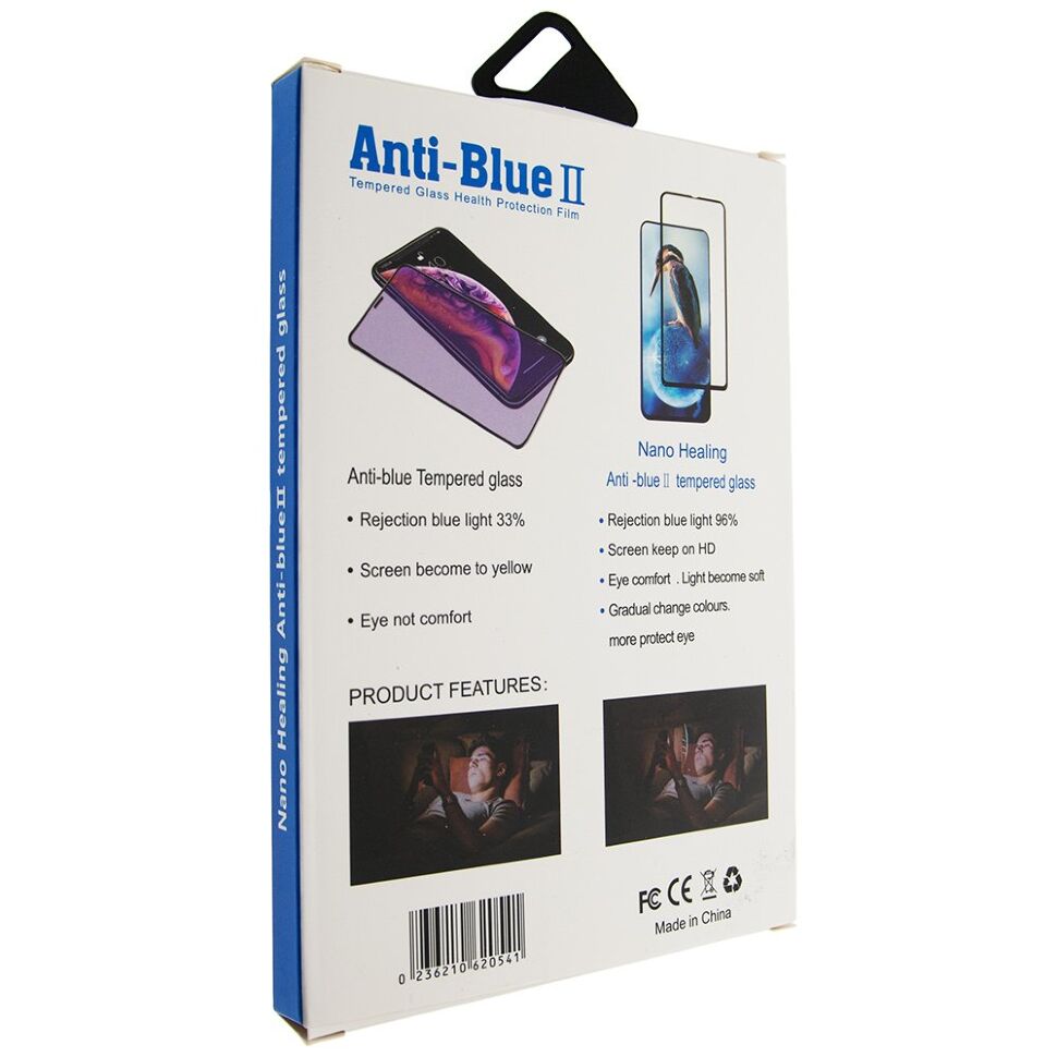 Захисне скло ANTI-BLUE II APPLE IPHONE 7 PLUS | 8 PLUS ЧОРНИЙ В УПАКОВЦІ