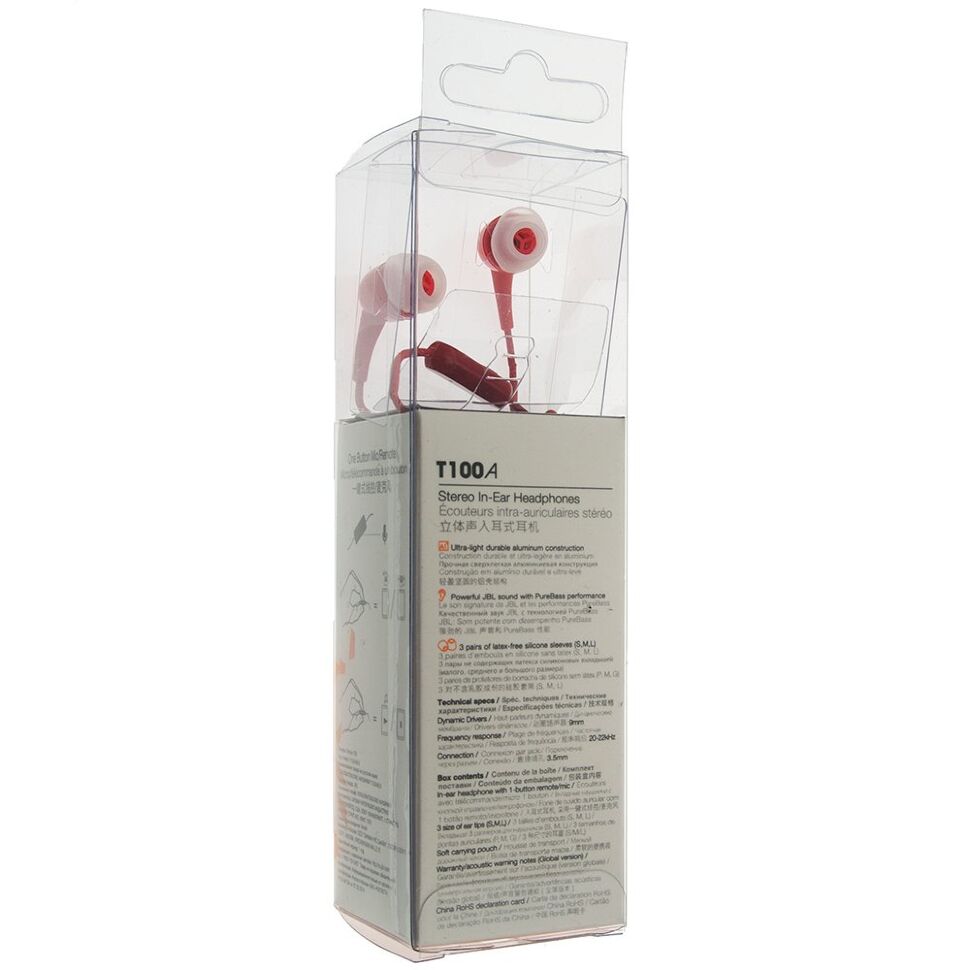 Гарнітура JBL T100A