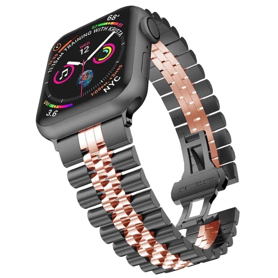 Ремінець металевий для годинника APPLE WATCH 38MM / 40MM / 41MM two-color 1 link 5 lines Metal