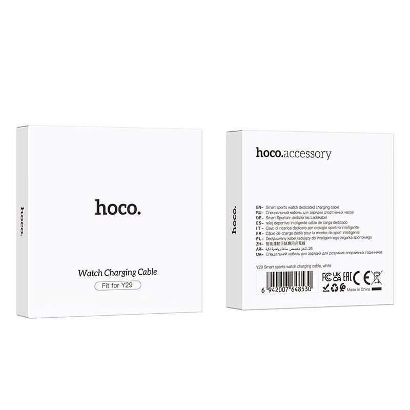 Кабель HOCO для заряджання годинника Y29/Y42 Ultra/Y43 AMOLED, білий