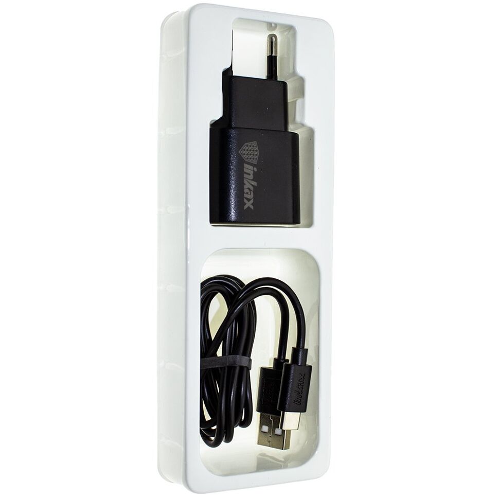 Мережевий зарядний пристрій INKAX CD-08 1.0A + USB кабель TYPE-C