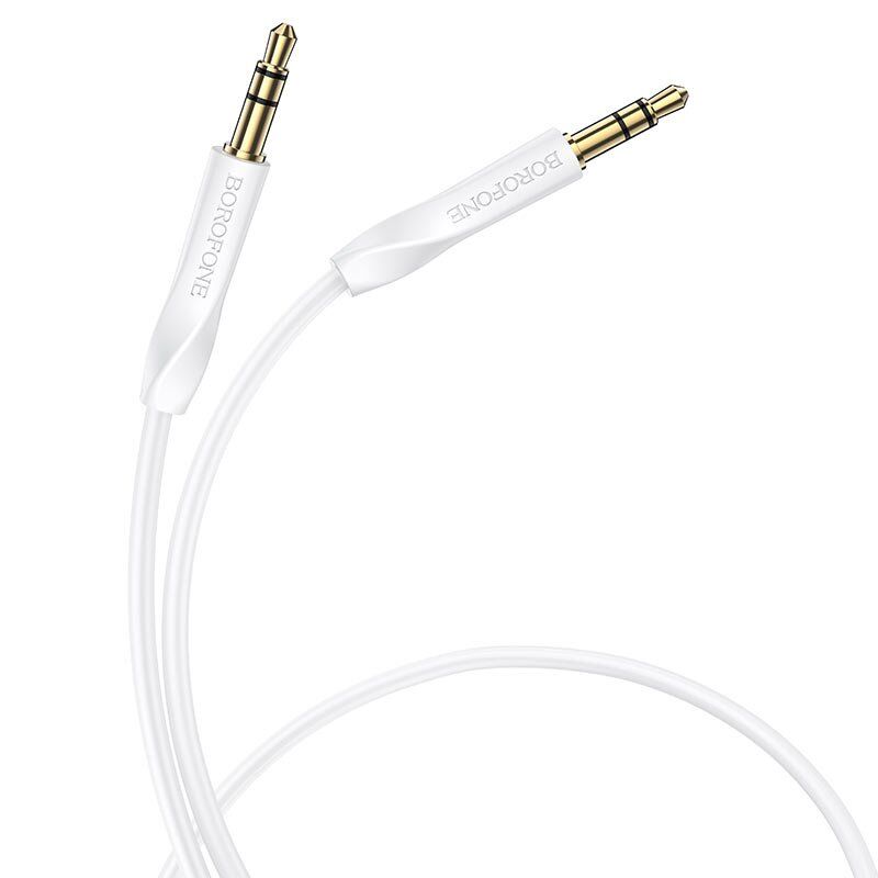 Кабель BOROFONE BL16 AUX jack 3.5 мм - jack 3.5 мм 1МЕТР БІЛИЙ