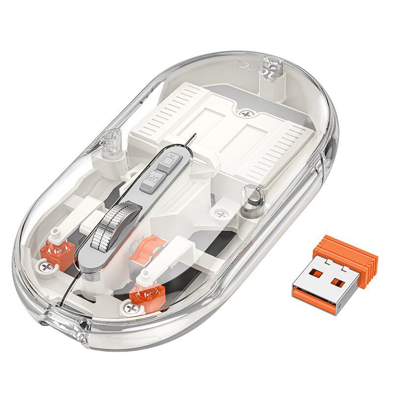 Мишка бездротова HOCO GM35 General dual-mode silent, white