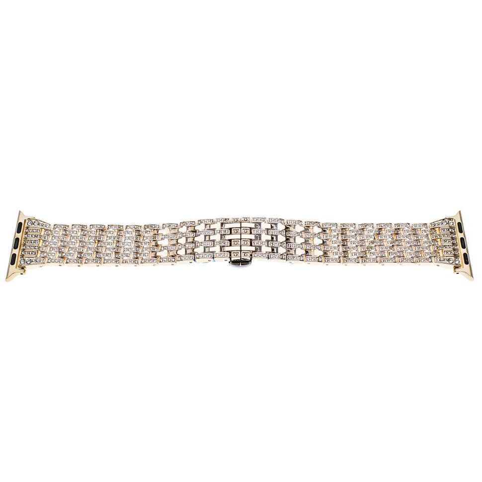 Ремінець металевий для годинника APPLE WATCH 38MM / 40MM / 41MM стрази rhinestones №1