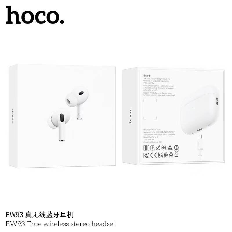 Бездротові навушники HOCO EW93 TWS, Bluetooth 6.0, сенсорне керування