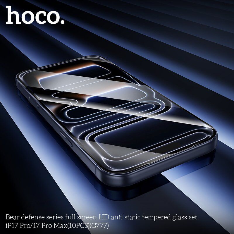 Скло антистатичне загартоване HOCO G777 Bear Defense HD для телефону APPLE iPhone 17 PRO