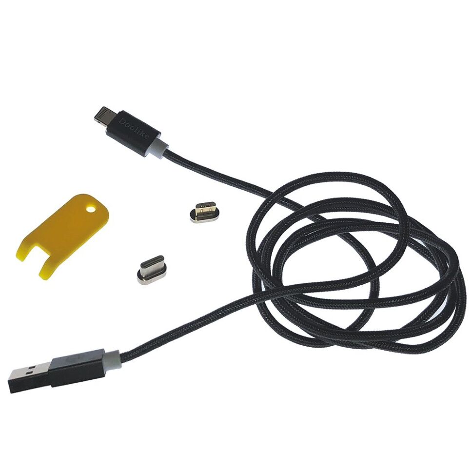 Кабель USB Doolike DL-CB 06 Магнітний 3В1 ЧОРНИЙ